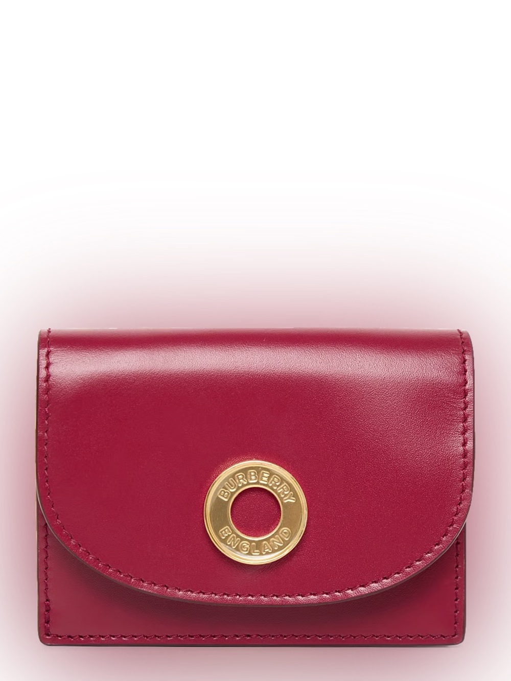 Burberry Pink Leather Small Flap Wallet